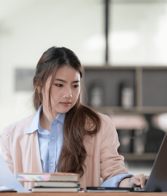 A translator works on Certified translations for various industries in Pittsburgh, ensuring accuracy for business sectors.