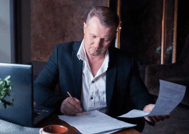 Translator providing government forms at a McCandless office, showing Translation Services in McCandles for agencies.