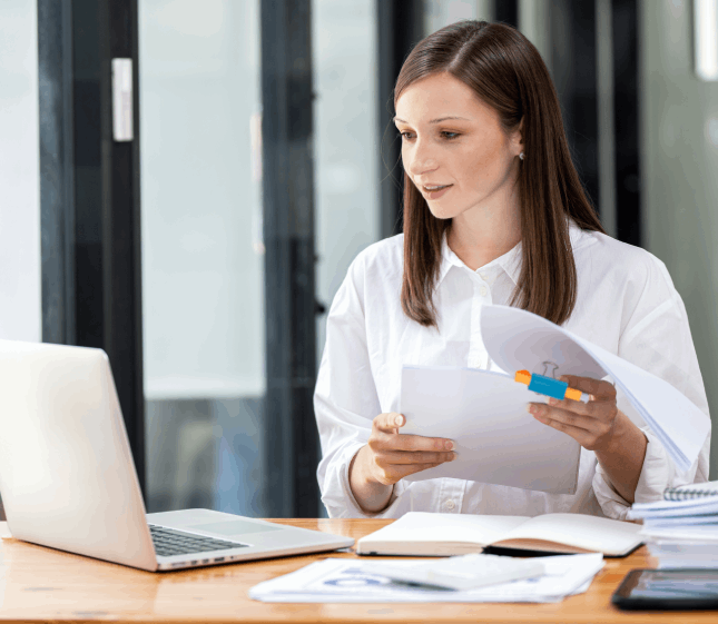 A customer uploads documents for a free quote as the team checks file details for Chinese Translation Services in Pittsburgh.