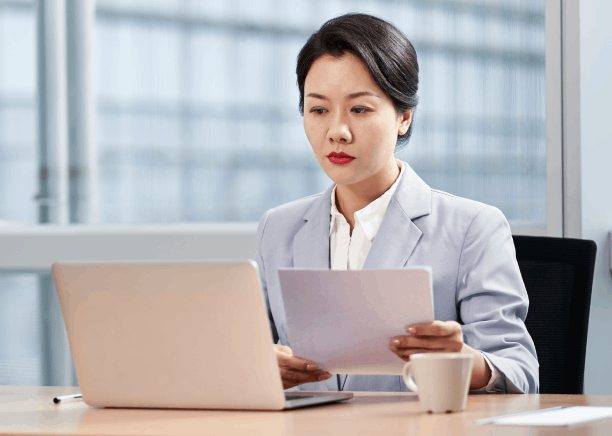 A translator prepares certified filings for a law firm client, using Chinese Translation Services in Pittsburgh.