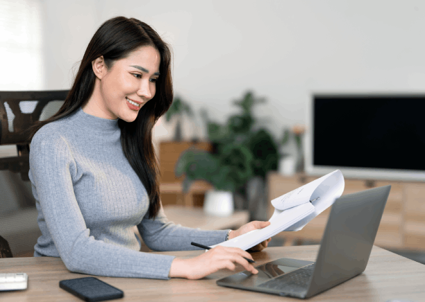 A client benefits from personal document translation services in North Versailles, accurately translating certificates.