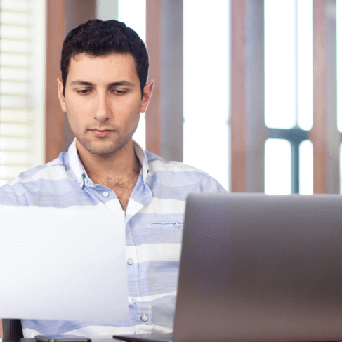 Customer in Pittsburgh benefiting from professional legal translation service, ensuring clear communication across languages.