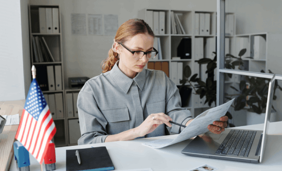 A translator providing a birth certificate for Russian Translation in Pittsburgh, preparing certified services.